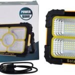 Solarix Orange Solar 30W Portable Rechargeable LED Light