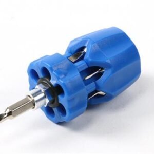 Goldtool Blue 7 in 1 Stubby Flat Head Driver Set