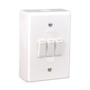 Lesco LSS Range 3 Lever 3x1 Way Switch Shrink Wrapped